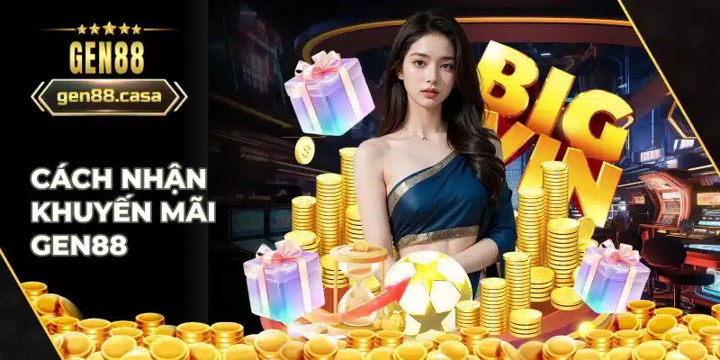 Hướng dẫn cách nhận khuyến mãi Gen88