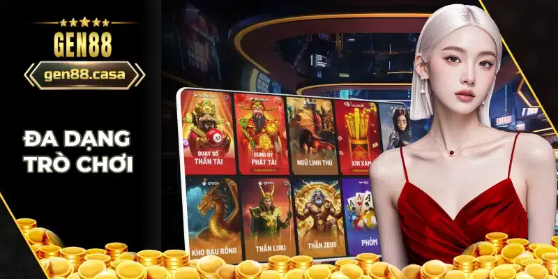 Casino Gen88 đa dạng các trò chơi