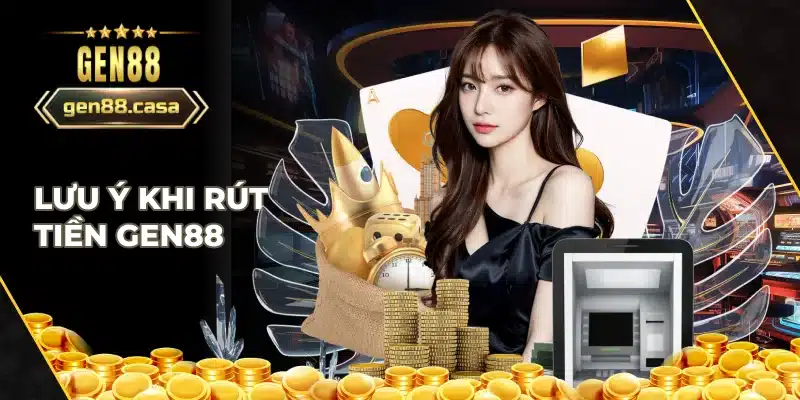 Lưu ý khi rút tiền Gen88