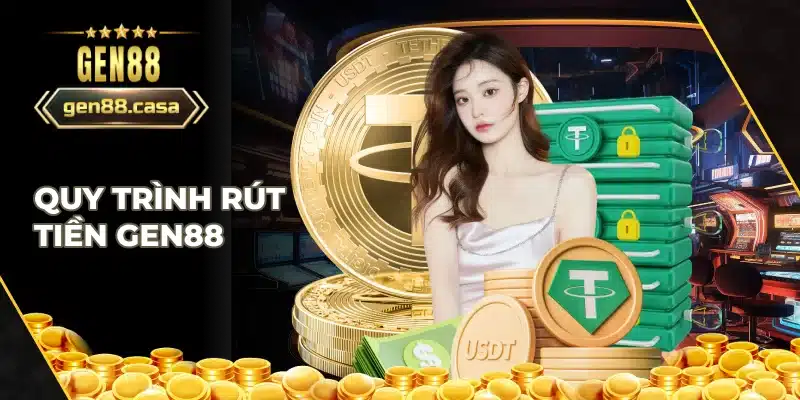 Các thao tác thực hiện rút tiền Gen88 đơn giản